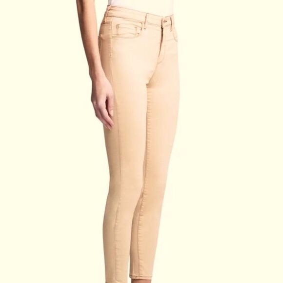 L’AGENCE Jeans Margot High Rise Skinny Ankle Candy Ginger Neutral Quiet Luxury - Picture 2 of 16
